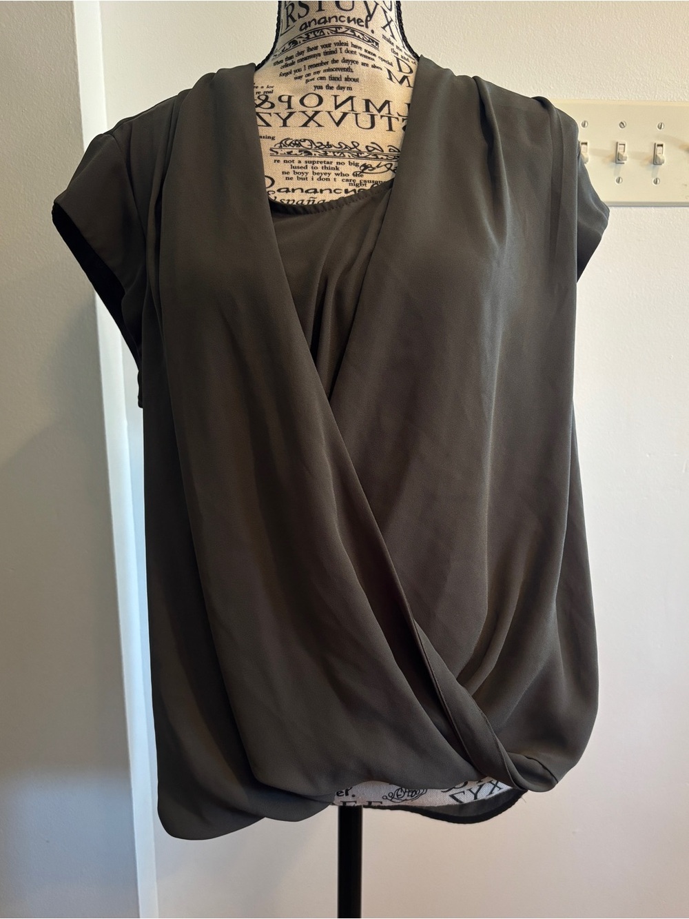 Halogen Draped V-Neck Blouse